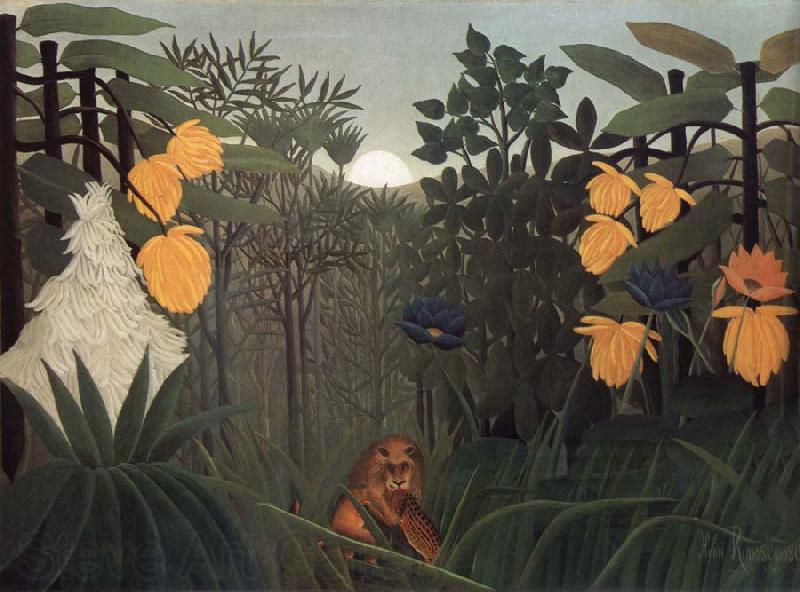 Henri Rousseau Repast of the Lion Germany oil painting art